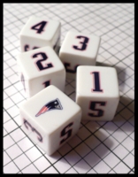 Dice : Dice - Game Dice - Yahtzee USAopoly New England Patriots Nov 2009